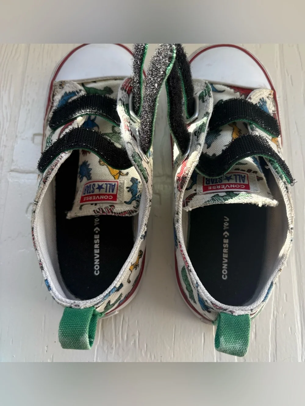 Converse Chuck Taylor All Star Dinoverse Green White Sneakers Size 10